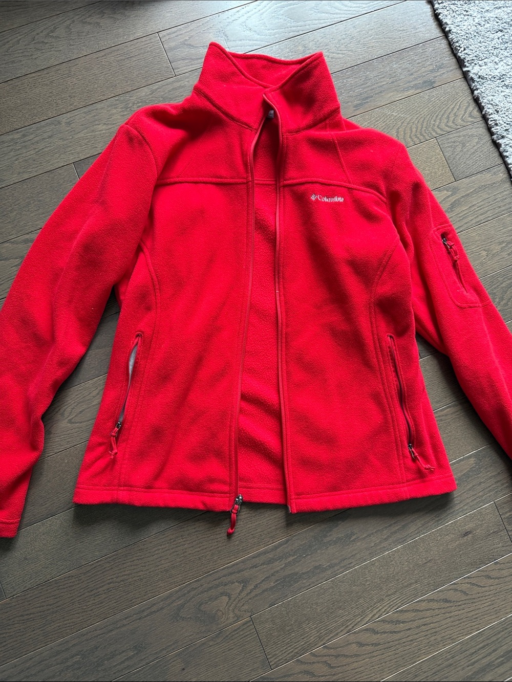 Women's Red Columbia Fleece Jacket